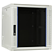 Armadio a muro bianco 12U (ribaltabile) con anta in vetro 600x600x635 mm (LxPxA)