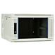 Armadio a muro bianco 6U (ribaltabile) con anta in vetro 600x600x368 mm (LxPxA)