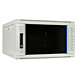 Armadio a muro bianco 6U con anta in vetro 600x600x368 mm (LxPxA)