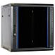 Armadio a muro 12U con anta in vetro 600x600x635 mm (LxPxA)