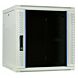 Armadio a muro bianco 12U con anta in vetro 600x600x635 mm (LxPxA)
