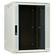 Armadio a muro bianco 15U (ribaltabile) con anta in vetro 600x600x770mm (LxPxA)