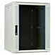 Armadio a muro bianco 15U con anta in vetro 600x600x770mm (LxPxA)