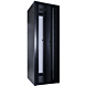 Armadio server 47U con doppie porte anteriori e posteriori perforate, dimensioni 600x800x2200 mm (LxPxA).