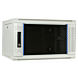 Armadio a muro bianco 4U con anta in vetro 600x450x280mm (LxPxA)