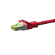 Cavo patch Cat7 S/FTP (PIMF) da 30 m, rosso.