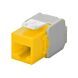 Connettore Keystone CAT6a UTP - Senza attrezzi - Giallo