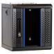 Armadio server 4U da 10 pollici con sportello in vetro, dimensioni 312x310x264 mm (LxPxA).
