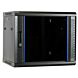 Armadio a muro 9U non assemblato con anta in vetro 600x450x500mm (LxPxA)