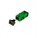 Accoppiamento keystone monomodale SC-SC simplex verde