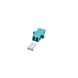 Accoppiamento multimodale duplex LC-LC turchese