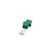 Accoppiamento monomodale LC-LC duplex verde
