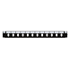 Connettore frontale LC/SC a 12 porte nero duplex/simplex, adatto per vassoio universale in fibra ottica