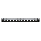 Connettore frontale LC/SC a 12 porte nero duplex/simplex, adatto per vassoio universale in fibra ottica