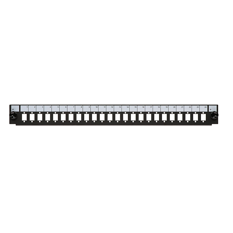 Frontale SC/LC/E2000 a 24 porte adatto per vassoio universale in fibra