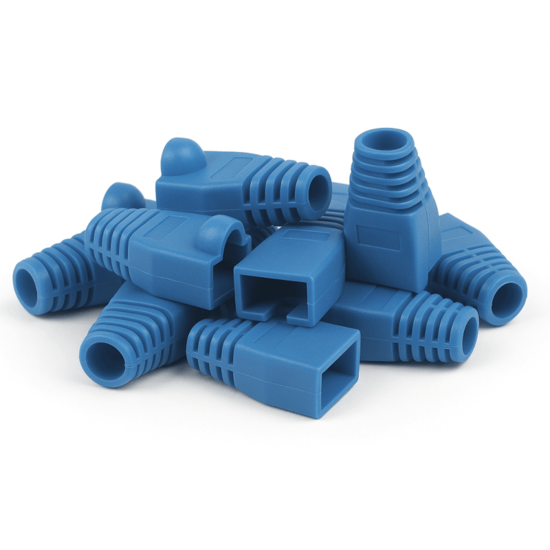 DANICOM guaina per cavo RJ45 blu grande - 10 pezzi