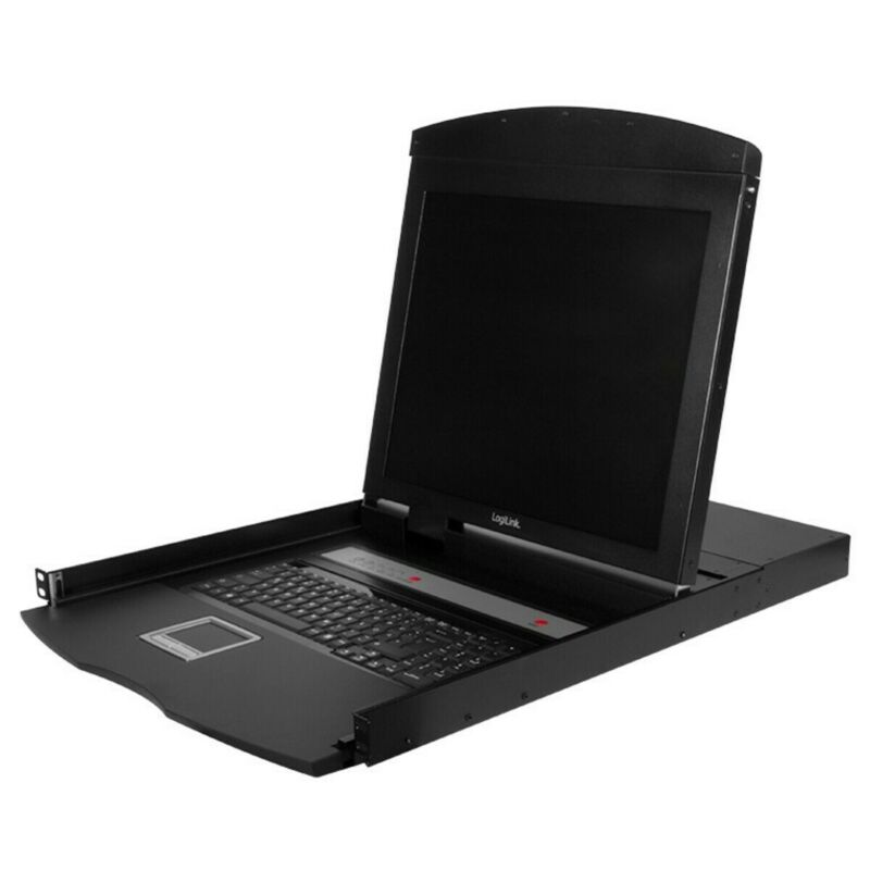 Console KVM da 19 pollici a innesto con USB e tastiera QWERTY PS/2.