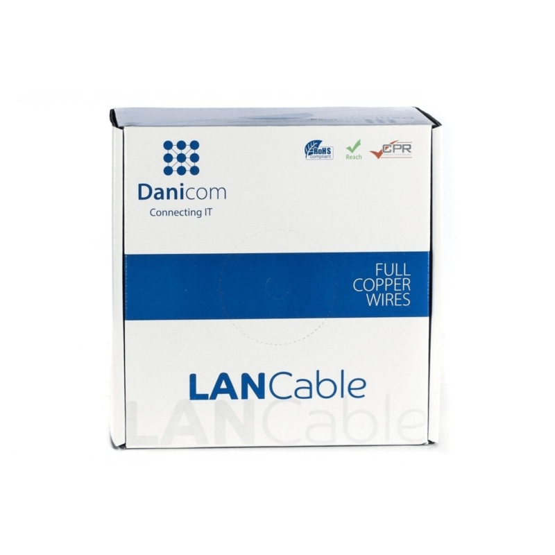 Cavo DANICOM CAT7 S/FTP 100 m su rotolo rigido - LSZH (Dca)