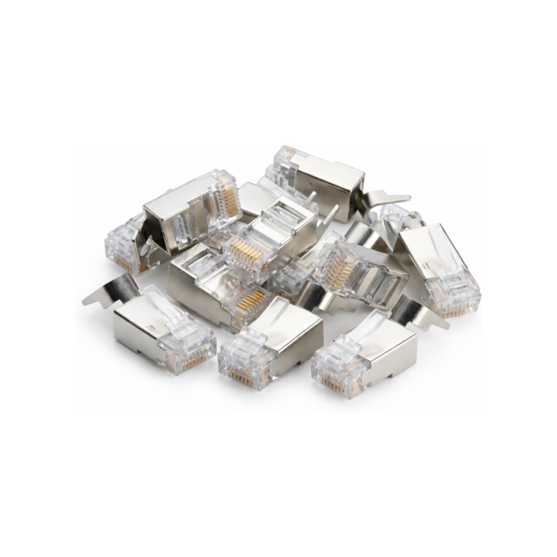 Connettore RJ45 DANICOM SFTP CAT6a - per nucleo solido - 10 pezzi