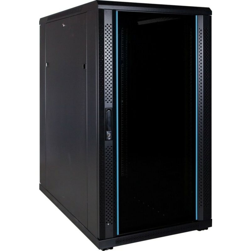Armadio server 22U con porta in vetro 600x1000x1200 mm (LxPxA)
