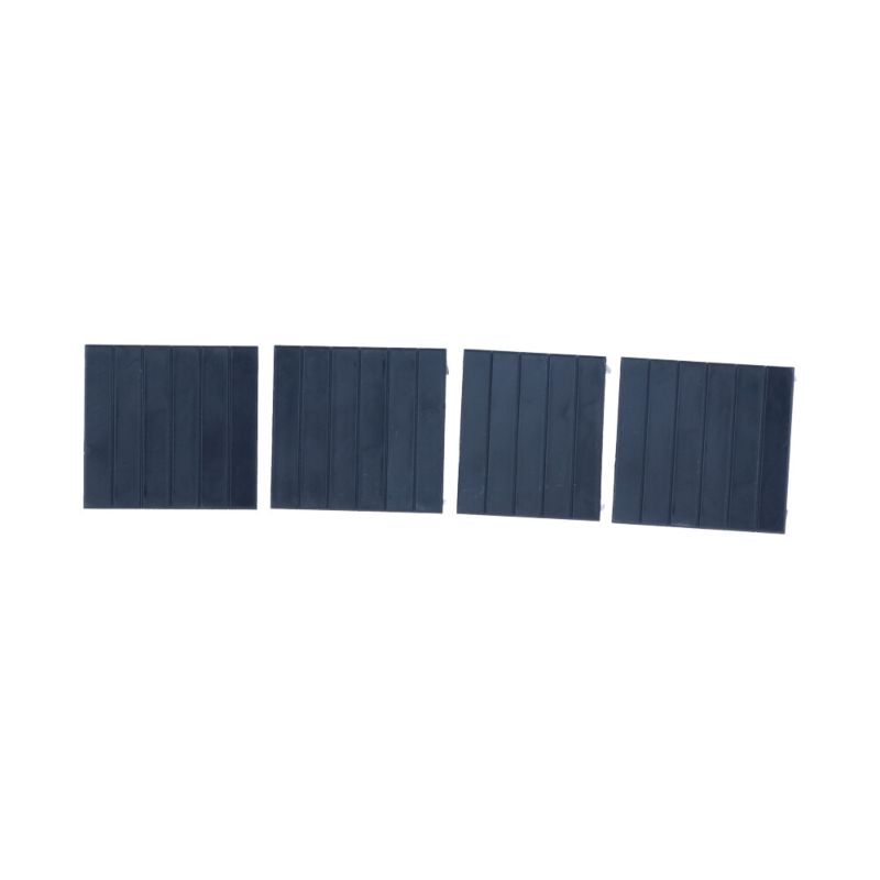 Set di 4 placche di copertura per scatola di derivazione su guida DIN 3U.