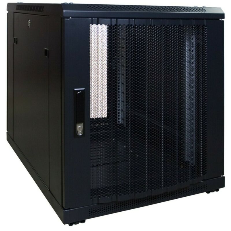 Armadio server mini 12U con sportello perforato 600x600x720 mm (LxPxA)