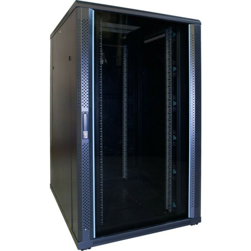 Armadio server 27U con porta in vetro 800x1000x1400mm (LxPxA)