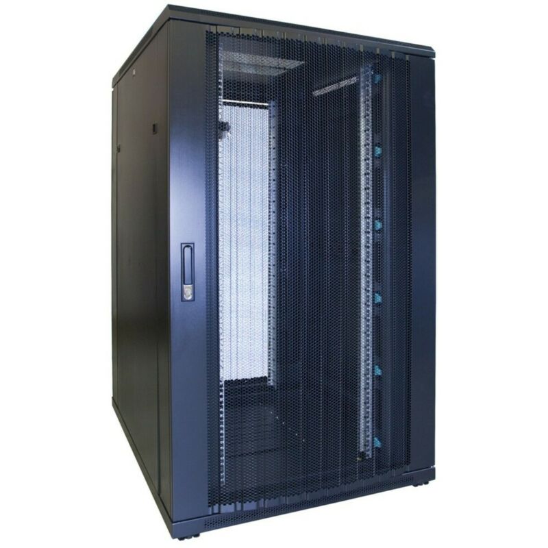 Armadio server 27U con sportello perforato 800x1000x1400mm (LxPxA)