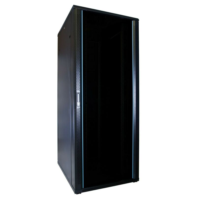 Armadio server 47U con anta in vetro, dimensioni: 600x800x2200 mm (LxPxA)