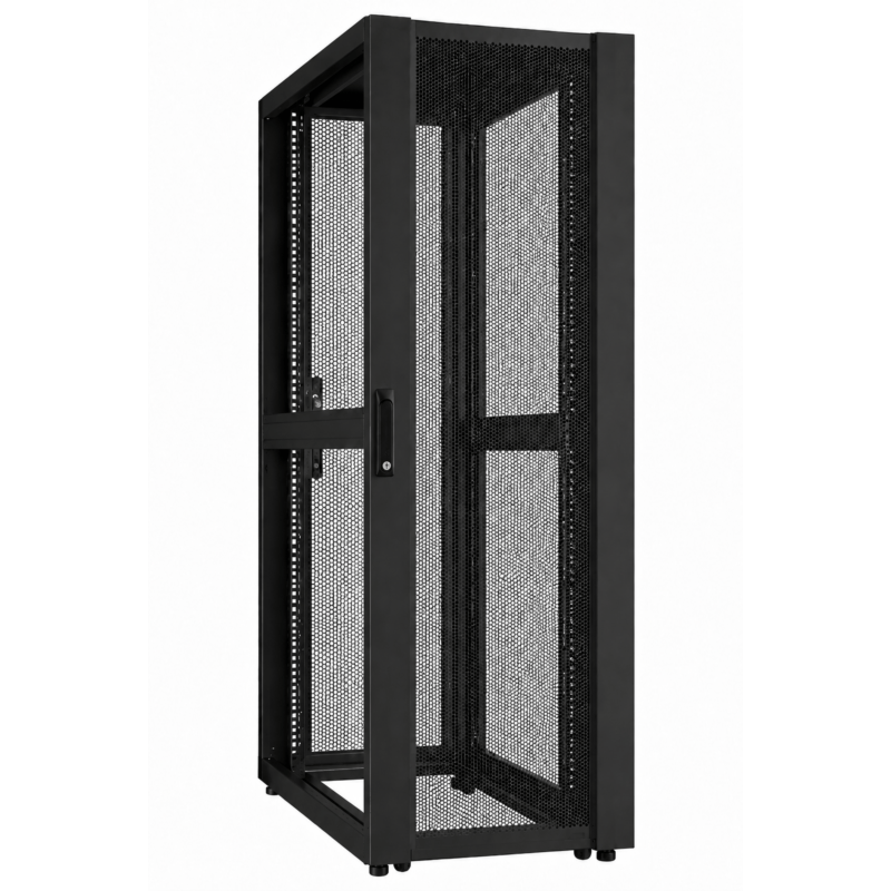 Armadio server per data center 42U con sportello perforato 800x1000x2000mm (LxPxA)