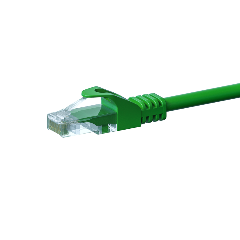 Cavo patch UTP CAT5e da 15 m, verde - 100% rame