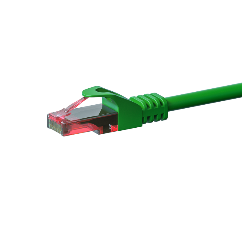 Cavo patch UTP CAT6 da 3 m, verde - 100% rame