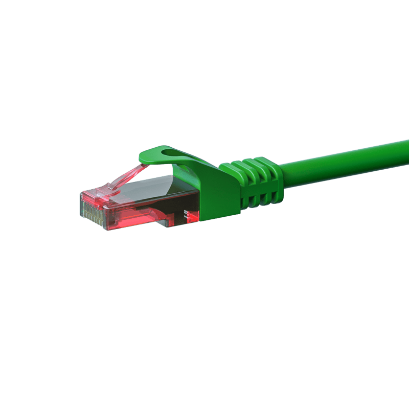 Cavo patch UTP CAT6 da 15 m, verde - 100% rame