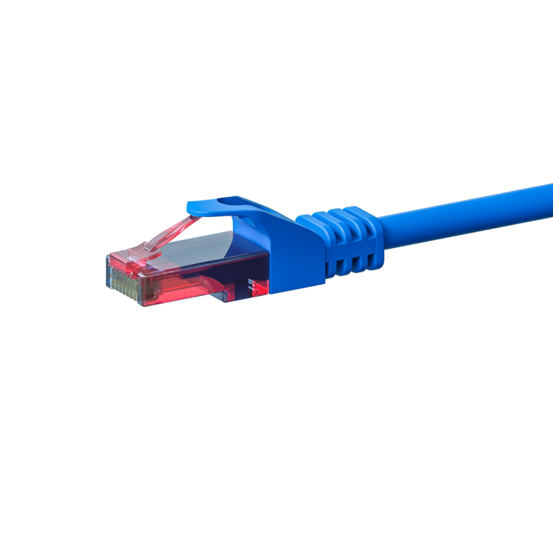 Cavo patch UTP CAT6 da 1 m, blu - 100% rame