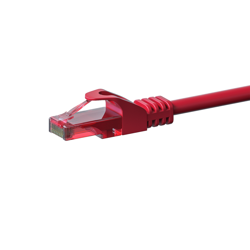 Cavo patch UTP CAT6 da 0,15 m rosso - 100% rame