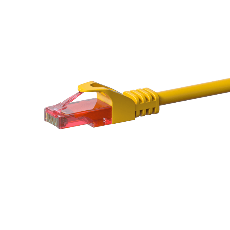 Cavo patch UTP CAT6 da 0,15 m giallo - 100% rame