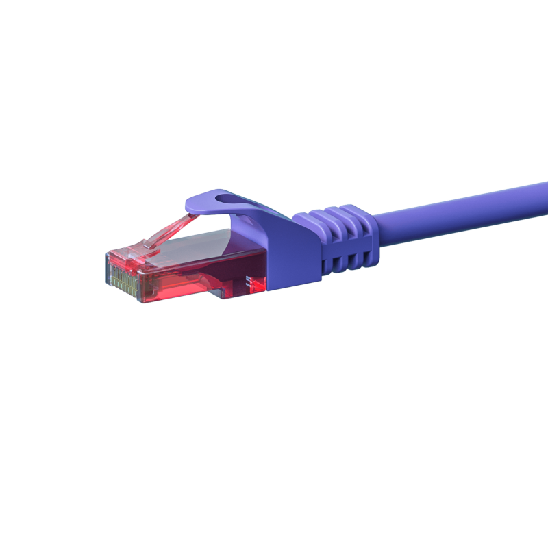 Cavo patch UTP CAT6 da 0,15 m viola - 100% rame