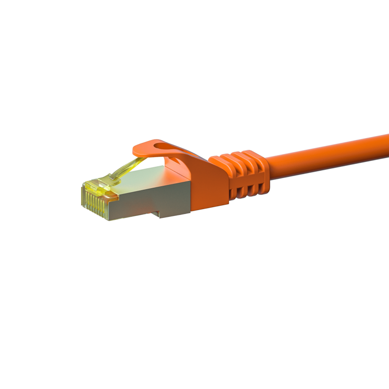 Cavo patch Cat7 S/FTP (PIMF) da 15 m, arancione.