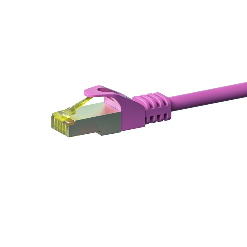 Cavo patch Cat7 S/FTP (PIMF) da 1 m, rosa