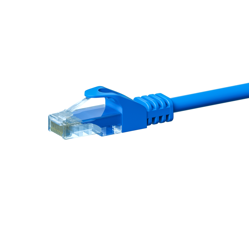 Cavo patch CAT5e UTP 10m blu - CCA