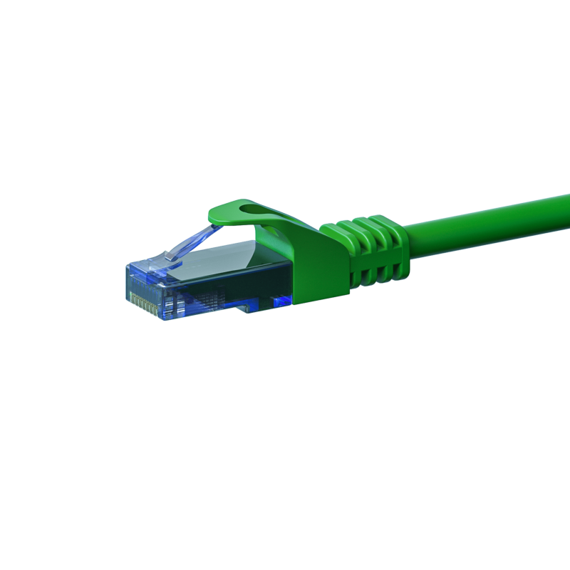 Cavo patch UTP CAT6a da 10 m, verde - 100% rame