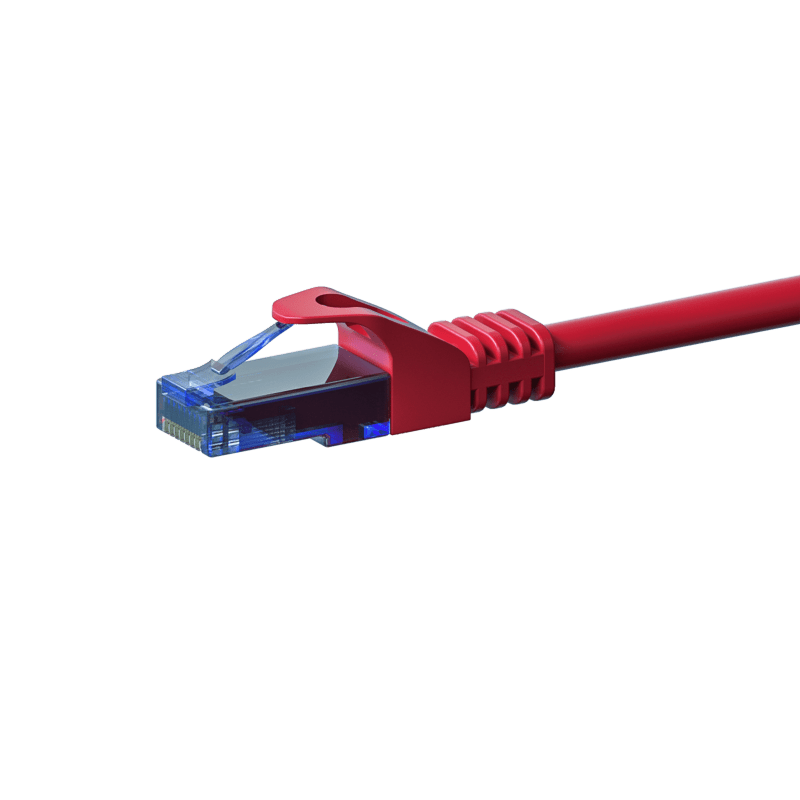 Cavo patch UTP CAT6a 0,50 m rosso - 100% rame