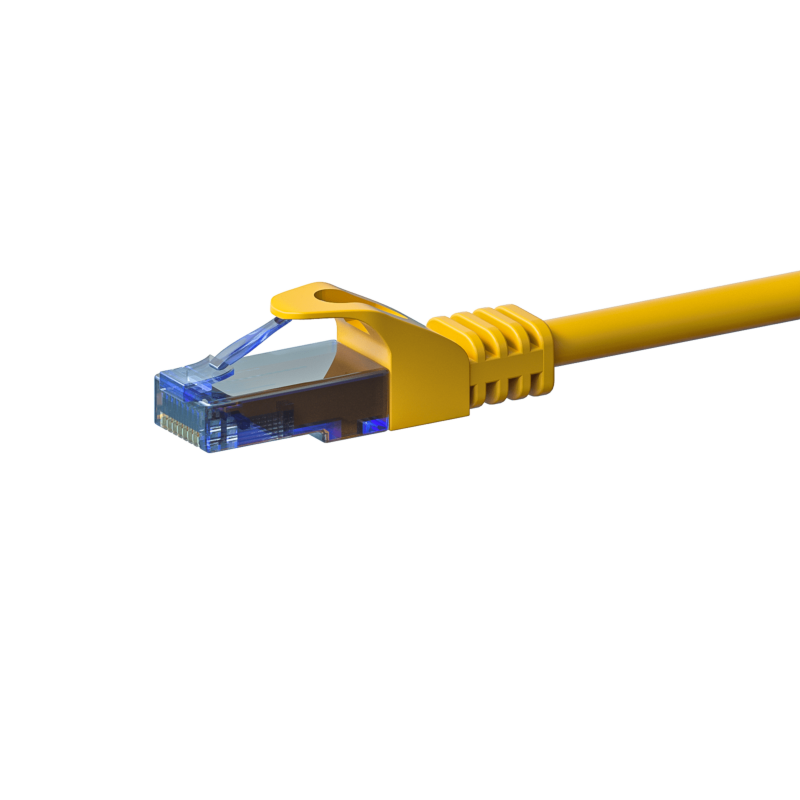Cavo patch UTP CAT6a da 10 m, giallo - 100% rame