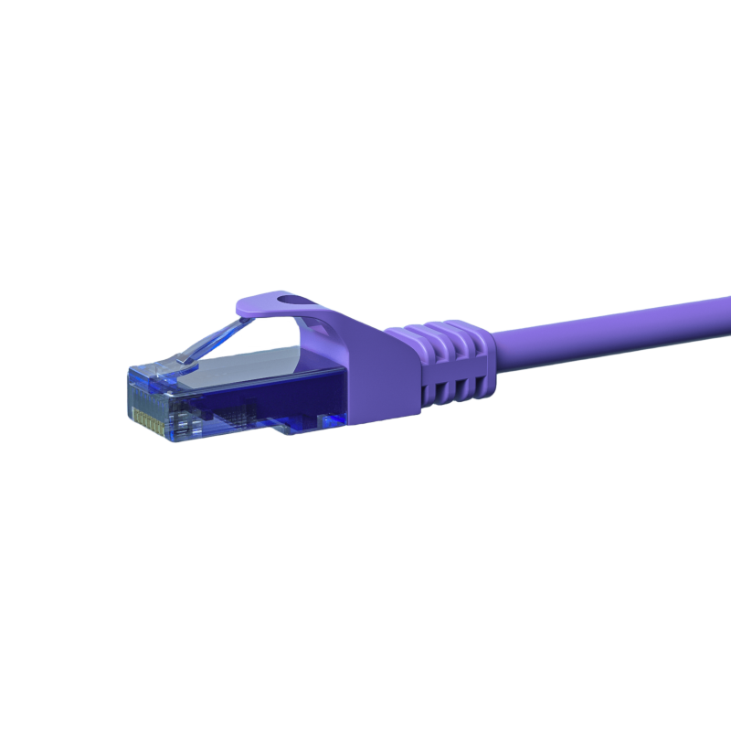 Cavo patch UTP CAT6a da 7,50 m, viola - 100% rame