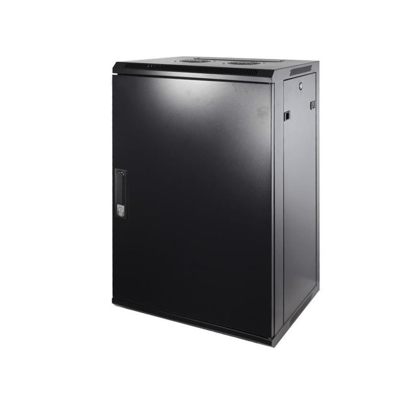 Armadio a muro 18U con anta in metallo 600x450x900mm (LxPxA)