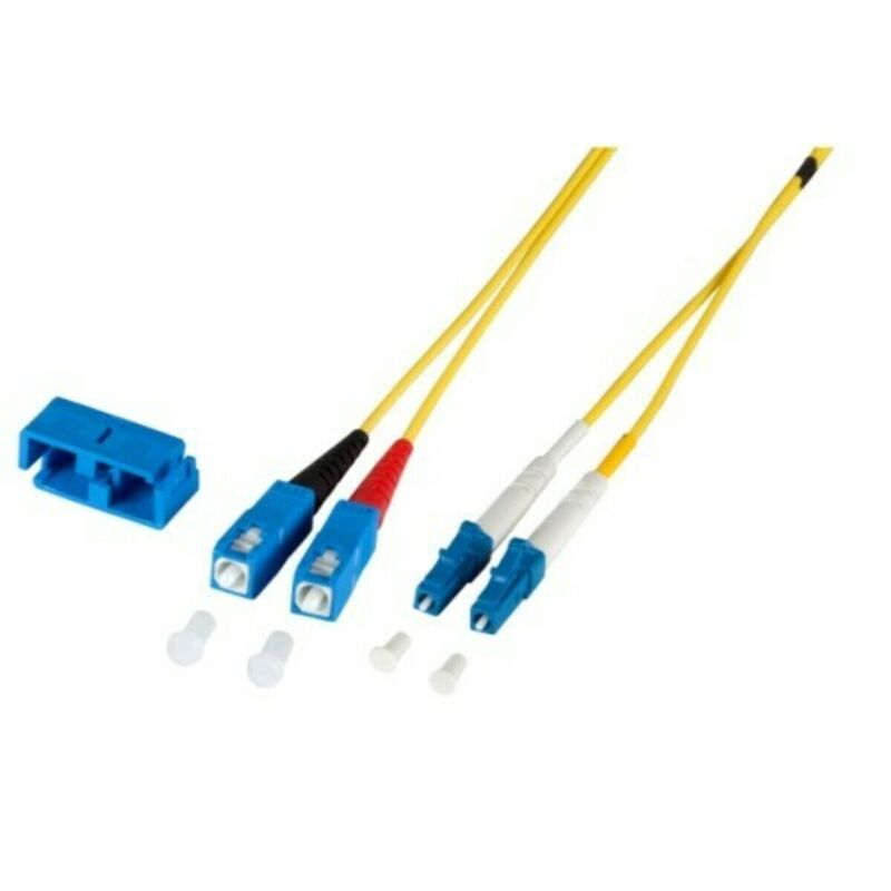 Cavo in fibra ottica duplex OS2 LC-SC da 7,50 m