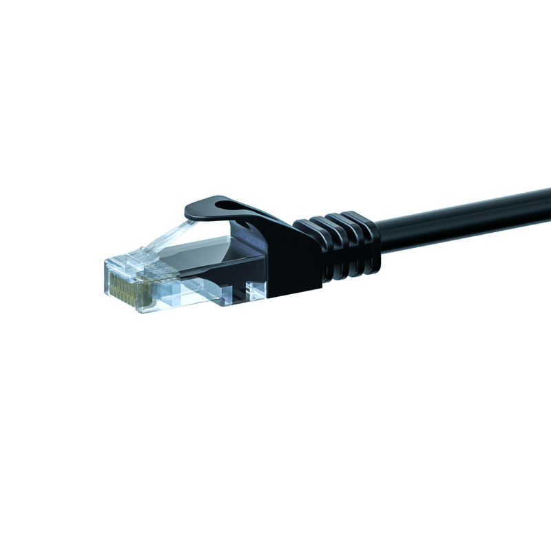 Cavo patch UTP CAT5e da 2 m, nero - 100% rame