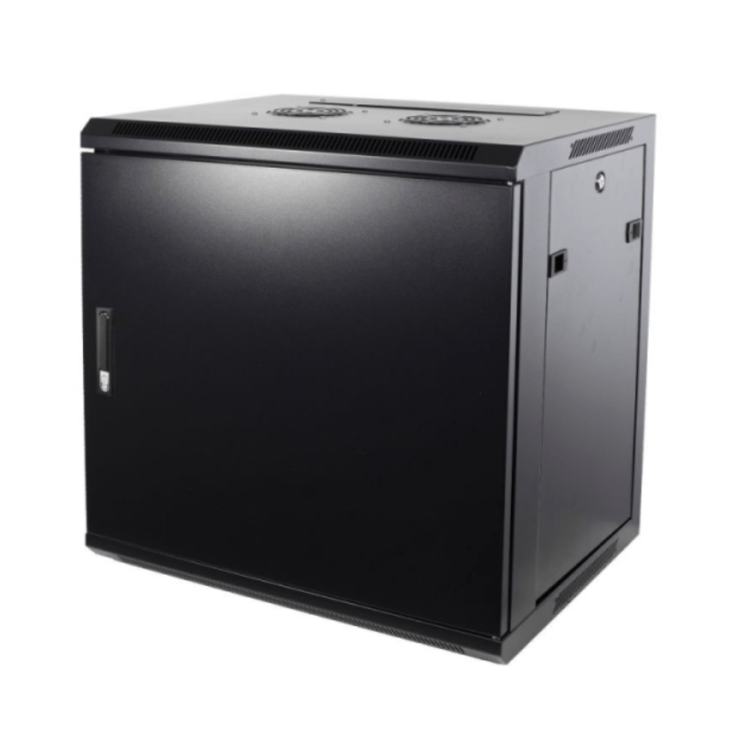 Armadio a muro 9U con anta in metallo 600x600x500 mm (LxPxA)