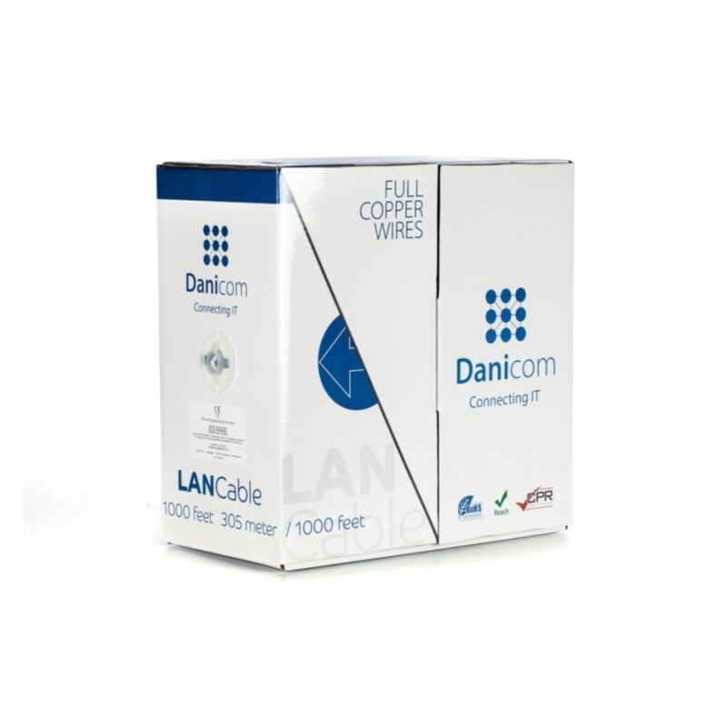 Cavo DANICOM CAT6 UTP 305m su rotolo rigido - LSZH (B2ca)