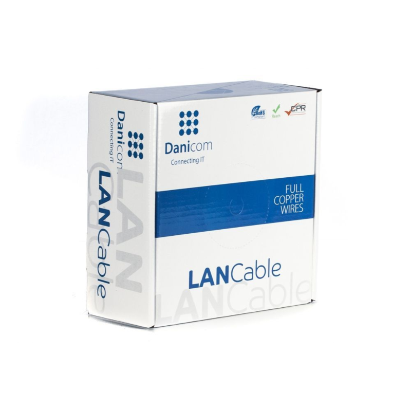 Cavo DANICOM CAT6 FTP 100m su rotolo rigido - LSZH (Dca)